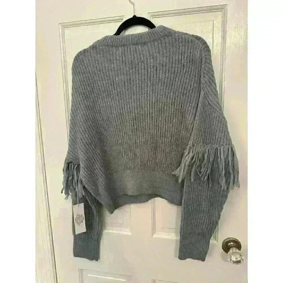 Bishop and Young Glam Slam Fringe Sweater size S NWT - Picture 5 of 5